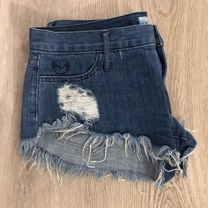 Show Me Your MuMu Blue Denim Shorts Size 29